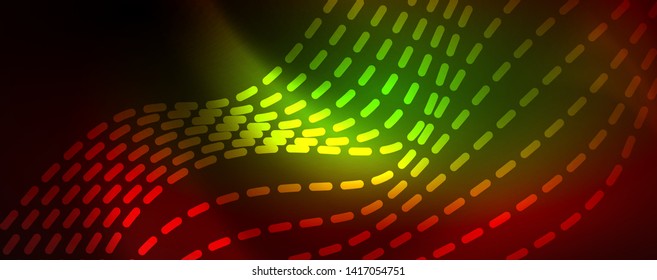 Líneas de neón brillantes telno fondo futurista mágico, concepto de luz de espacio mágico, diseño de fondo abstracto de fondo de fondo de fondo, ilustración vectorial