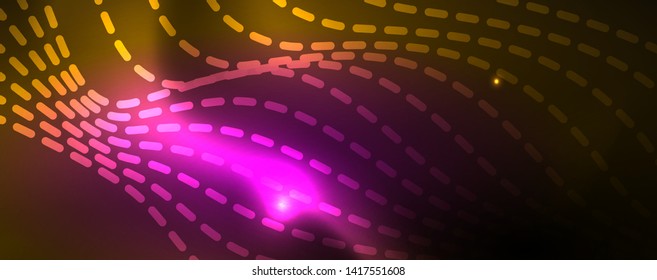 Líneas de neón brillantes telno fondo futurista mágico, concepto de luz de espacio mágico, diseño de fondo abstracto de fondo de fondo de fondo, ilustración vectorial