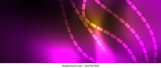 Schlaue Neonlinien Techno magischer futuristischer Hintergrund, magisches Energieraum-Lichtkonzept, abstrakter Hintergrund, Tapete-Design, Vektorgrafik