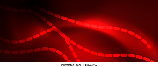 Shiny neon lines techno magic futuristic background, magic energy space light concept, abstract background wallpaper design, vector illustration