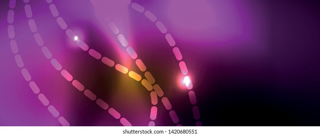 Líneas de neón brillantes telno fondo futurista mágico, concepto de luz de espacio mágico, diseño de fondo abstracto de fondo de fondo de fondo, ilustración vectorial