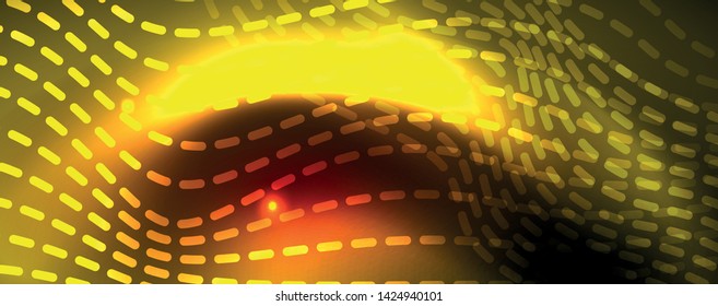 Shiny neon lines techno magic futuristic background, magic energy space light concept, abstract background wallpaper design, vector illustration