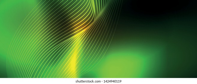Shiny neon lines techno magic futuristic background, magic energy space light concept, abstract background wallpaper design, vector illustration