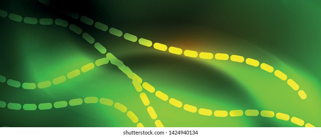 Shiny neon lines techno magic futuristic background, magic energy space light concept, abstract background wallpaper design, vector illustration