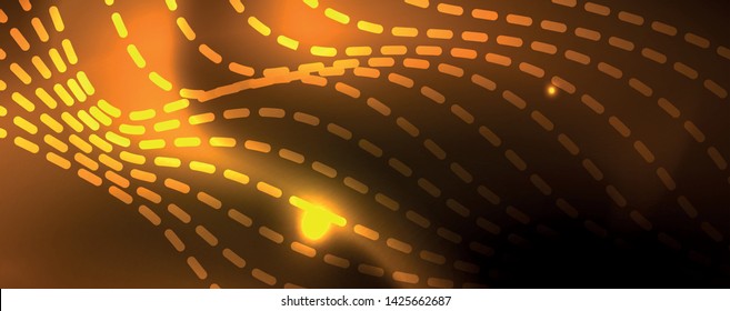 Shiny neon lines techno magic futuristic background, magic energy space light concept, abstract background wallpaper design, vector illustration