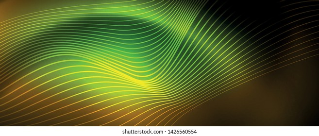 Shiny neon lines techno magic futuristic background, magic energy space light concept, abstract background wallpaper design, vector illustration