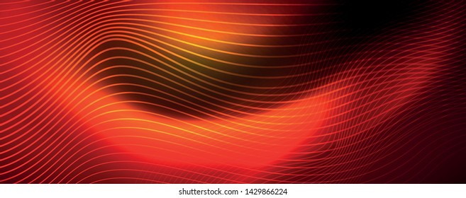 Shiny neon lines techno magic futuristic background, magic energy space light concept, abstract background wallpaper design, vector illustration