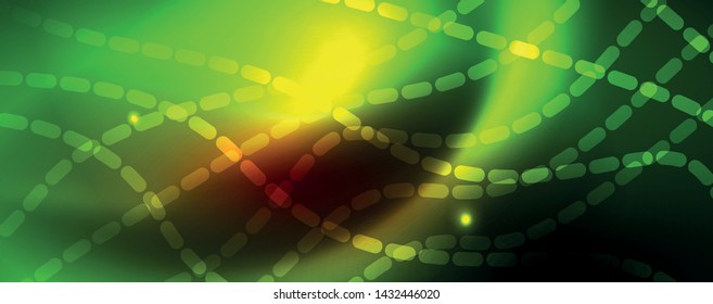 Shiny neon lines techno magic futuristic background, magic energy space light concept, abstract background wallpaper design, vector illustration