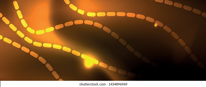 Líneas de neón brillantes telno fondo futurista mágico, concepto de luz de espacio mágico, diseño de fondo abstracto de fondo de fondo de fondo, ilustración vectorial