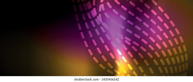 Shiny neon lines techno magic futuristic background, magic energy space light concept, abstract background wallpaper design, vector illustration