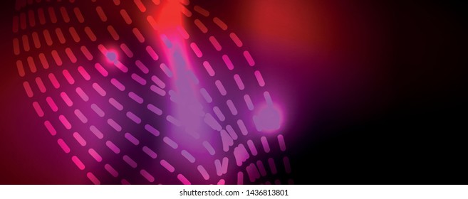 Shiny neon lines techno magic futuristic background, magic energy space light concept, abstract background wallpaper design, vector illustration