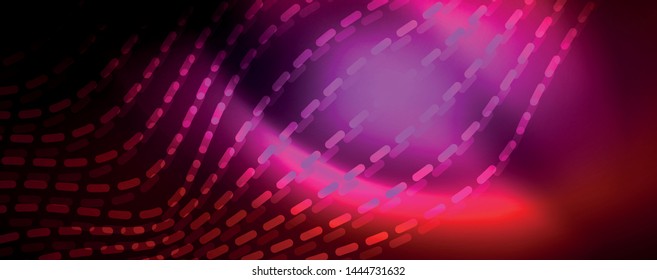 Shiny neon lines techno magic futuristic background, magic energy space light concept, abstract background wallpaper design, vector illustration