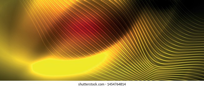 Schlaue Neonlinien Techno magischer futuristischer Hintergrund, magisches Energieraum-Lichtkonzept, abstrakter Hintergrund, Tapete-Design, Vektorgrafik