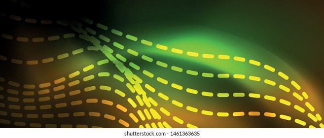 Shiny neon lines techno magic futuristic background, magic energy space light concept, abstract background wallpaper design, vector illustration