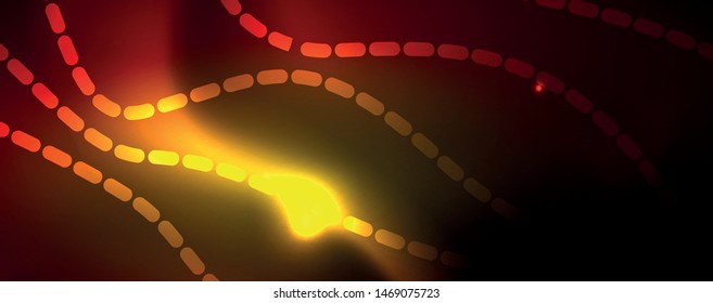 Líneas de neón brillantes telno fondo futurista mágico, concepto de luz de espacio mágico, diseño de fondo abstracto de fondo de fondo de fondo, ilustración vectorial