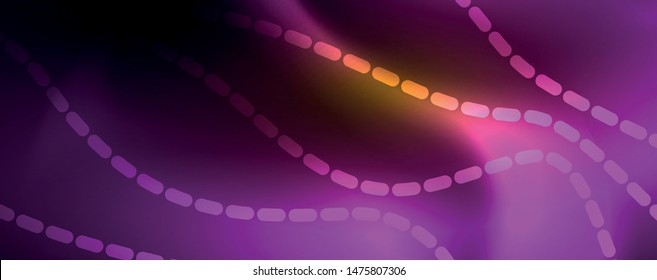 Schlaue Neonlinien Techno magischer futuristischer Hintergrund, magisches Energieraum-Lichtkonzept, abstrakter Hintergrund, Tapete-Design, Vektorgrafik