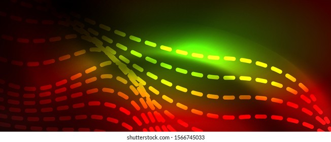 Líneas de neón brillantes telno fondo futurista mágico, concepto de luz de espacio mágico, diseño de fondo abstracto de fondo de fondo de fondo, ilustración vectorial
