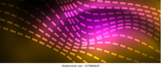 Líneas de neón brillantes telno fondo futurista mágico, concepto de luz de espacio mágico, diseño de fondo abstracto de fondo de fondo de fondo, ilustración vectorial
