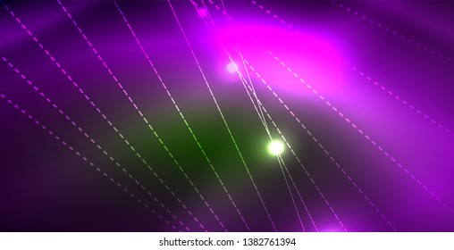glänzender neonaler Hintergrund, Vektorgrafik-Vorlage