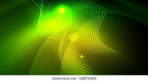 glänzender neonaler Hintergrund, Vektorgrafik-Vorlage