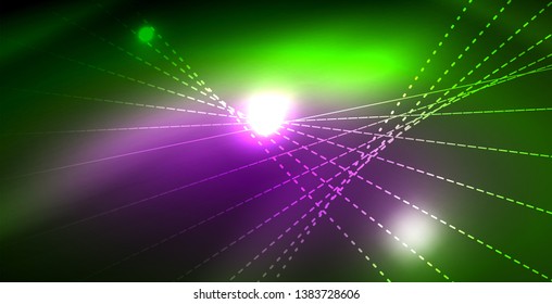 glänzender neonaler Hintergrund, Vektorgrafik-Vorlage