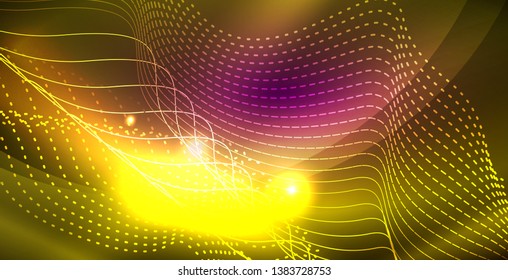 glänzender neonaler Hintergrund, Vektorgrafik-Vorlage
