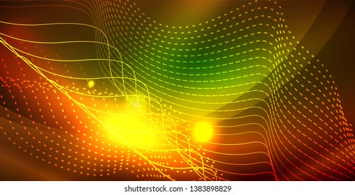 glänzender neonaler Hintergrund, Vektorgrafik-Vorlage
