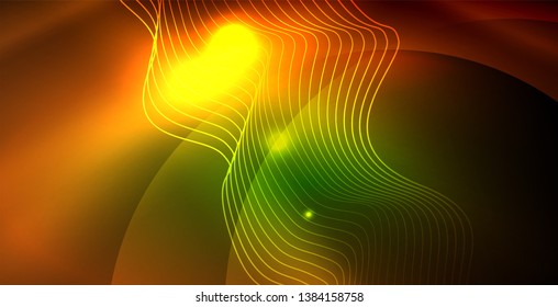 glänzender neonaler Hintergrund, Vektorgrafik-Vorlage