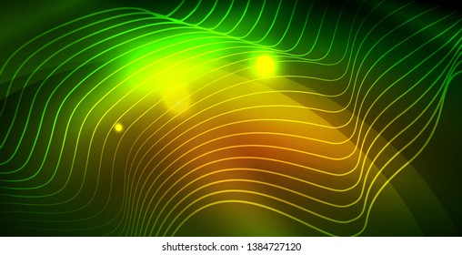 glänzender neonaler Hintergrund, Vektorgrafik-Vorlage