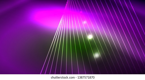 glänzender neonaler Hintergrund, Vektorgrafik-Vorlage