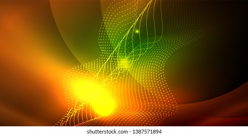 glänzender neonaler Hintergrund, Vektorgrafik-Vorlage