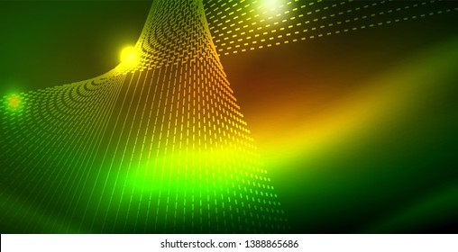 glänzender neonaler Hintergrund, Vektorgrafik-Vorlage