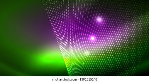 glänzender neonaler Hintergrund, Vektorgrafik-Vorlage