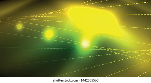 Shiny neon space background, vector template