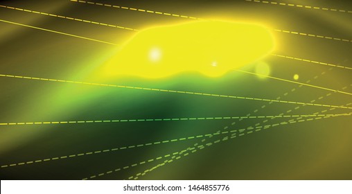 Shiny neon space background, vector template