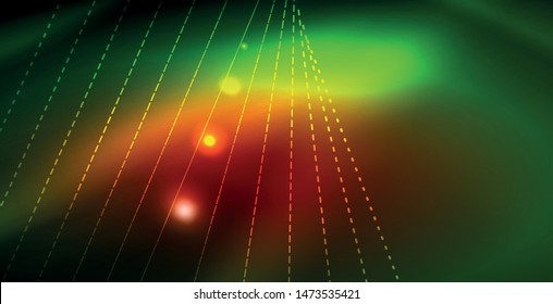 glänzender neonaler Hintergrund, Vektorgrafik-Vorlage