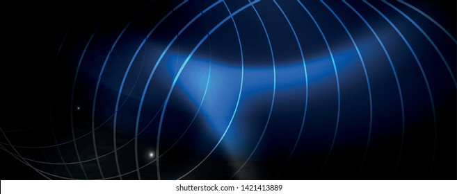 Leuchtende Neontechno-Vorlage. Neonfarbener Hintergrund, Laserstrahlen im Stil der 80er Jahre. Vektorgrafik