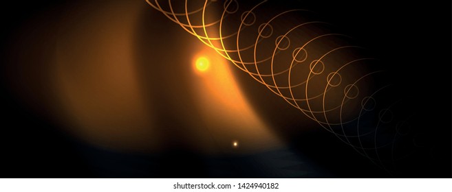 Shiny neon techno template. Neon lines background, 80s style laser rays. Vector
