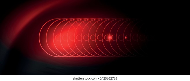 Plantilla tecno de neón brillante. Fondo de líneas de neón, rayos láser al estilo de los años 80. Vector
