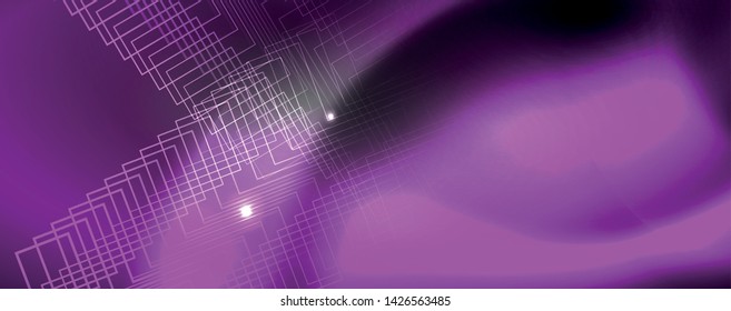 Plantilla tecno de neón brillante. Fondo de líneas de neón, rayos láser al estilo de los años 80. Vector