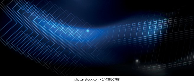 Shiny neon techno template. Neon lines background, 80s style laser rays. Vector