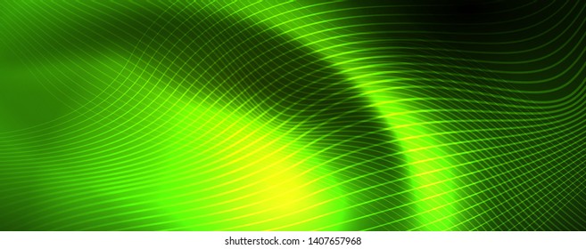 Shiny neon vector wave line abstract background, motion concept, vector illustration