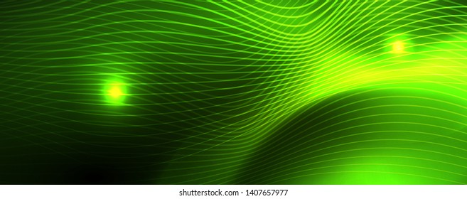 Shiny neon vector wave line abstract background, motion concept, vector illustration
