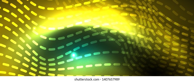 Shiny neon vector wave line abstract background, motion concept, vector illustration