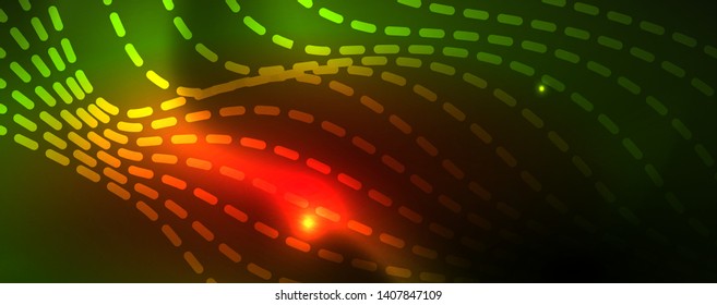 Shiny neon vector wave line abstract background, motion concept, vector illustration