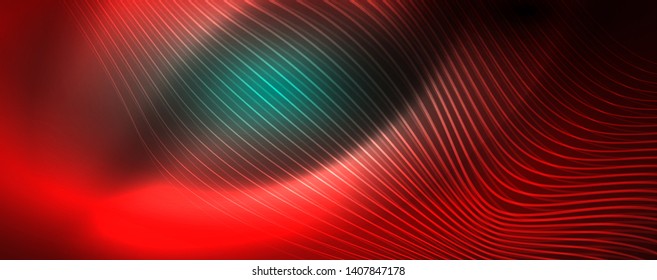 Shiny neon vector wave line abstract background, motion concept, vector illustration