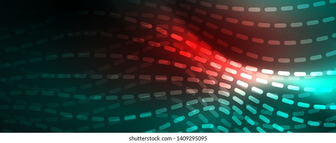 Shiny neon vector wave line abstract background, motion concept, vector illustration