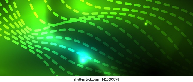 Shiny neon vector wave line abstract background, motion concept, vector illustration