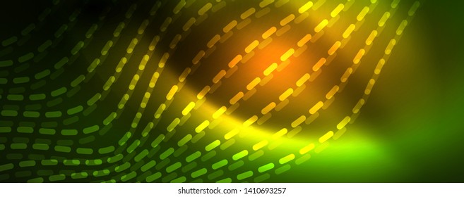 Shiny neon vector wave line abstract background, motion concept, vector illustration
