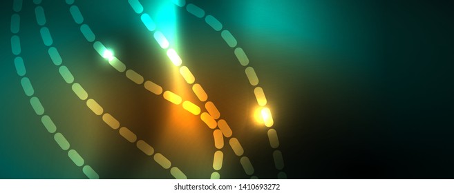 Shiny neon vector wave line abstract background, motion concept, vector illustration